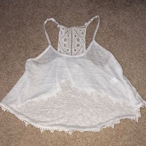 crop top/ bathing suit cover up